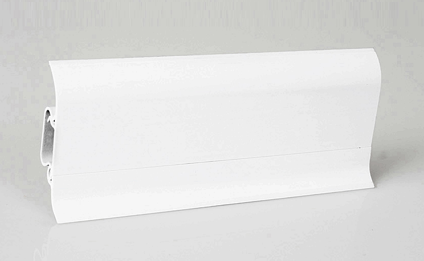 Biela soklová lišta DOELLKEN, plast, 2,5 m, výška 50 mm, cena za 1ks