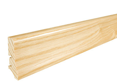 Jaseň lak P20  - drevená soklová lišta dĺžka 2,2 m, výška 58mm, cena za 1ks