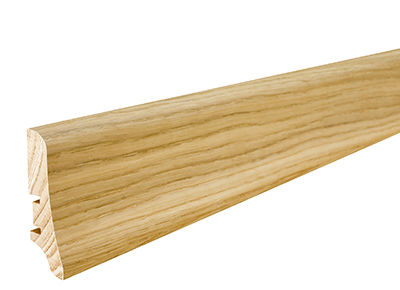 Dub olej P20  - drevená soklová lišta dĺžka 2,2 m, výška 58mm, cena za 1ks