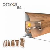 PREXA54 soklová lišta dĺžka 2,5 m, výška 54mm (FARBU VÁM DOLADÍME K PODLAHE)